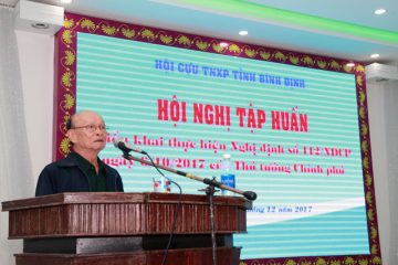 Hội Cựu TNXP tỉnh Bình Định tổ chức Hội nghị tập huấn Nghị định số 112/2017/NĐ-CP