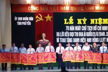 Hội Cựu TNXP tỉnh Phú Yên được tặng cờ “Đơn vị dẫn đầu phong trào thi đua năm 2017”