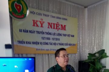 Hội Cựu TNXP tỉnh Bình Định kỷ niệm 68 năm ngày truyền thống Lực lượng Thanh niên xung phong