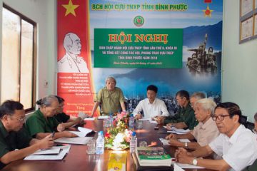 Hội nghị Ban chấp hành và tổng kết công tác Hội Cựu thanh niên xung phong tỉnh Bình Phước năm 2018