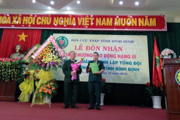 Hội Cựu TNXP Bình Định tổ chức kỷ niệm 50 năm thành lập Tổng đội TNXP Thường trực tỉnh Bình Định và đón nhận Huân chương Lao động hạng Ba