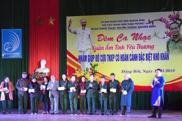 Tỉnh hội Quảng Bình phối hợp với Đoàn Nghệ thuật truyền thống tỉnh Quàng Bình tổ chức đêm văn nghệ gây quỹ giúp đỡ cựu TNXP có hoàn cảnh khó khăn