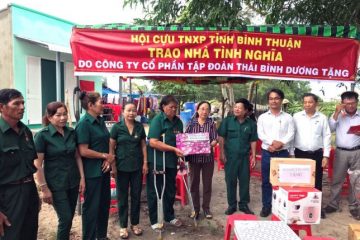 Hội Cựu Thanh niên xung phong Bình Thuận trao nhà tình nghĩa