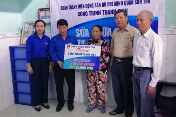 Quận đoàn Sơn Trà hỗ trợ hội viên cựu thanh niên xung phong sửa chữa nhà