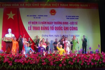 Kỷ niệm 73 năm ngày Thương binh – Liệt sỹ và lễ trao bằng Tổ quốc ghi công tại Quảng Nam
