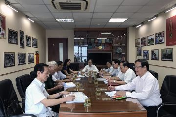 Chủ tịch Hội Cựu TNXP Việt Nam làm việc với Lãnh đạo Tỉnh hội Vĩnh Phúc