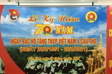 Hội Cựu TNXP -TP Cần Thơ tổ chức kỷ niệm 70 năm ngày Bác Hồ tặng thơ TNXP.
