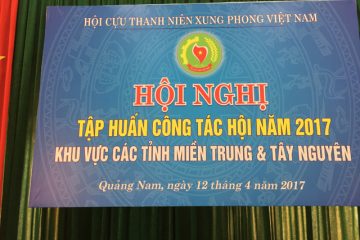 Hội nghị  tập huấn công tác hội năm 2017 khu vực các tỉnh miền Trung & Tây Nguyên