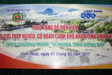 Trao tặng Sổ tiết kiệm cho cựu TNXP nghèo, có hoàn cảnh khó khăn tỉnh Vĩnh Phúc