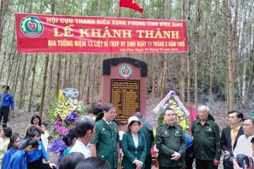 Di tích lịch sử “Nơi tưởng niệm liệt sĩ thanh niên xung phong tỉnh Bình Định” được xếp hạng Di tích cấp tỉnh