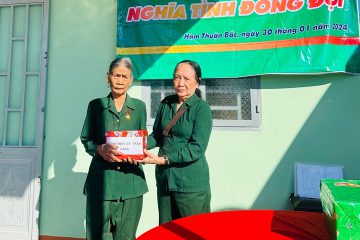 Trao hai nhà ” Nghĩa tình đồng đội” cho cựu TNXP Bình Thuận
