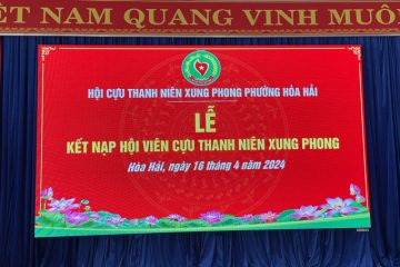 Hội Cựu TNXP phường Hòa Hải kết nạp hội viên mới