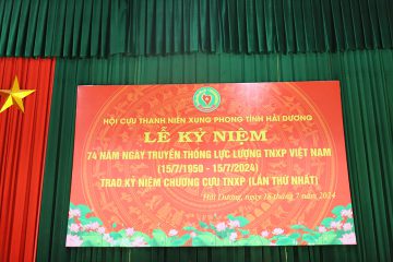 Tỉnh hội Hải Dương tổ chức trao 100 kỷ niệm chương Cựu TNXP Việt Nam