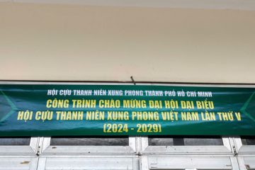 Một số công trình của cựu TNXP Thành phố Hồ Chí Minh chào mừng Đại hội đại biểu Hội Cựu TNXP Việt Nam lần thứ V