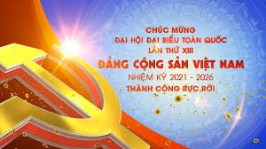 Chúc mừng đại hội Đảng thành công